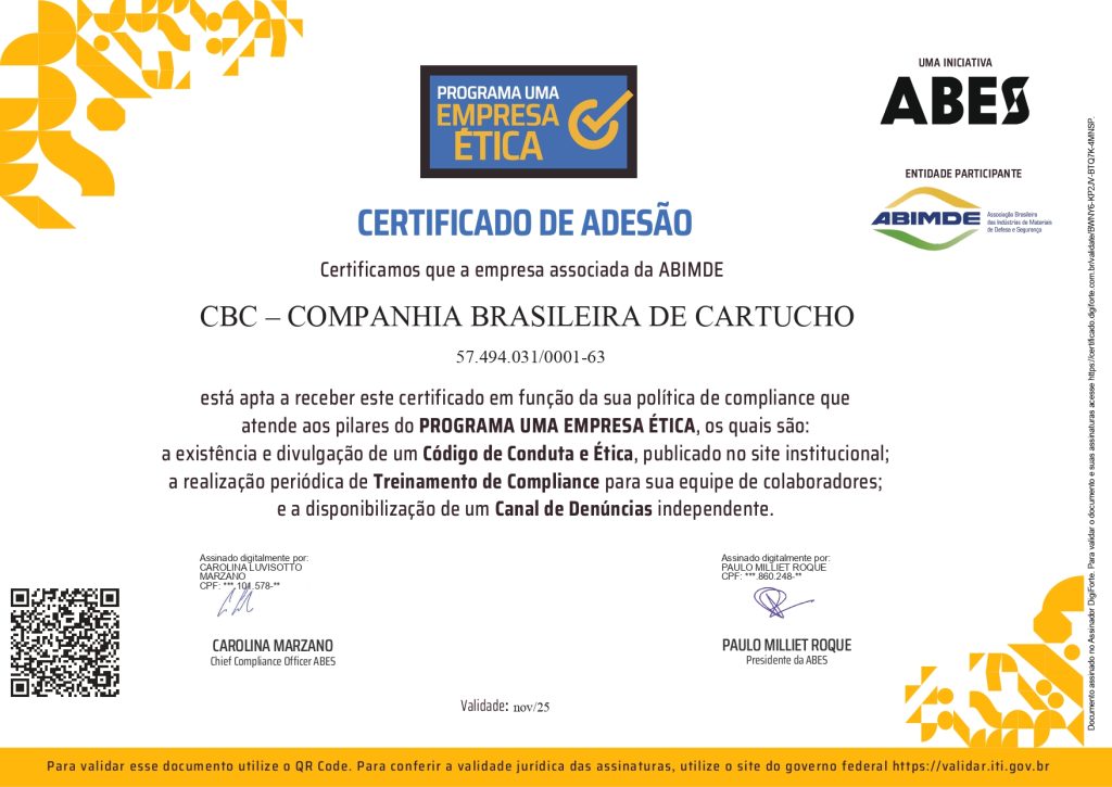 CBC, Líder Mundial em Munições